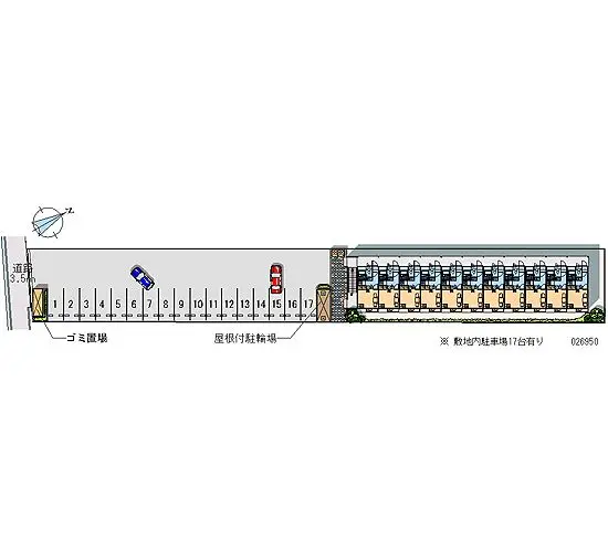 ★手数料０円★倉敷市玉島上成　月極駐車場（LP）